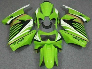 Carenagem Moto EX250 08-12 - Verde Branco Preto Ninja