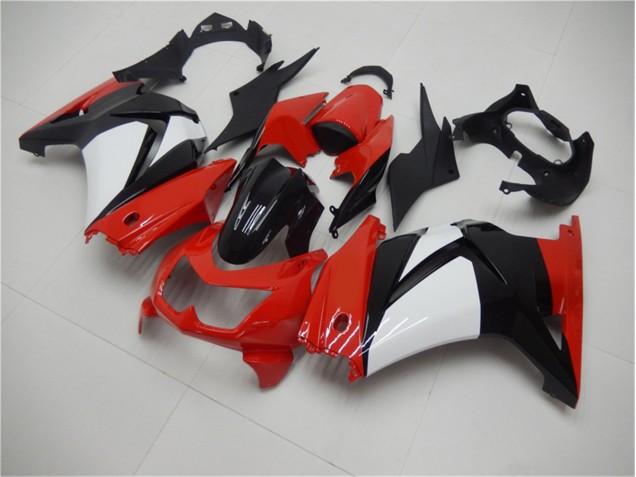 Carenagem Moto EX250 08-12 - Vermelho Preto Branco