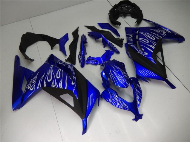 Carenagem Moto EX300 13-16 - Azul Branco Preto Carenagem Moto EX300 13-16 - Azul Branco Preto