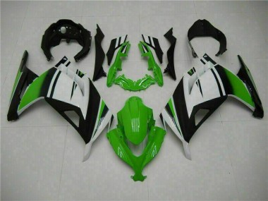 Carenagem Moto EX300 13-16 - Verde Preto Prata