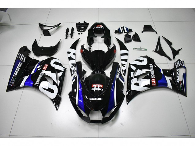 Carenagem Moto GSXR 1000 17-23 - Preto Branco Motul Carenagem Moto GSXR 1000 17-23 - Preto Branco Motul