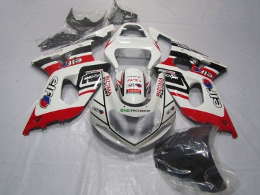 Carenagem Moto GSXR 1000 K1 00-02 - Branco Vermelho Rizoma Playboy