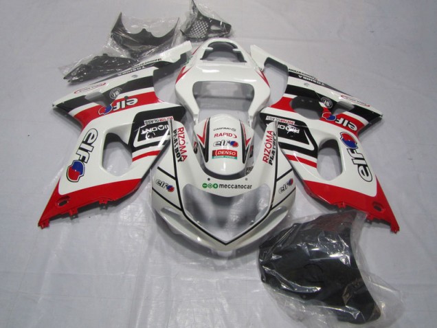 Carenagem Moto GSXR 1000 K1 00-02 - Branco Vermelho Rizoma Playboy Carenagem Moto GSXR 1000 K1 00-02 - Branco Vermelho Rizoma Playboy