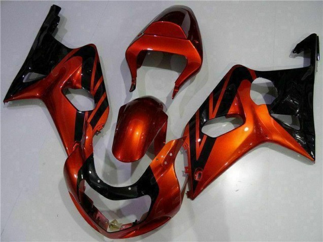 Carenagem Moto GSXR 1000 K1 00-02 - Laranja Preto