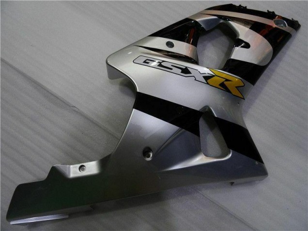 Carenagem Moto GSXR 1000 K1 00-02 - Prata Preto