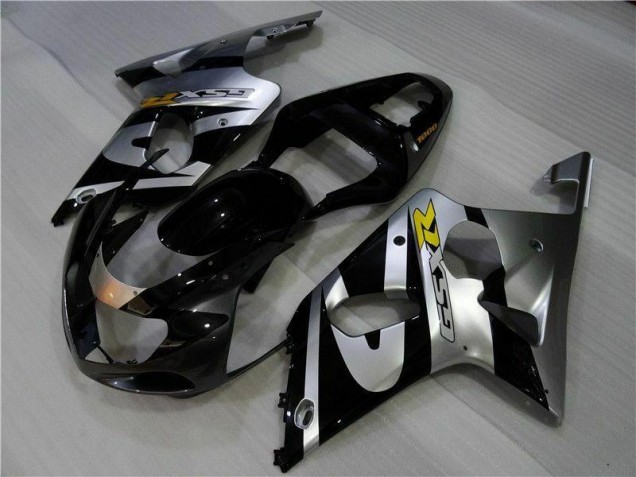 Carenagem Moto GSXR 1000 K1 00-02 - Prata Preto