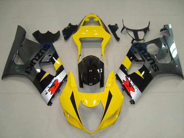 Carenagem Moto GSXR 1000 K3 03-04 - Amarelo Cinzento