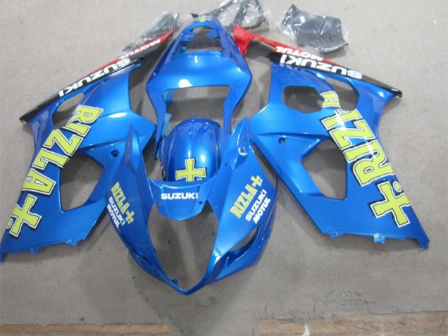 Carenagem Moto GSXR 1000 K3 03-04 - Azul Amarelo Rizla