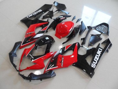 Carenagem Moto GSXR 1000 K5 05-06 - Vermelho Preto Estilo OEM