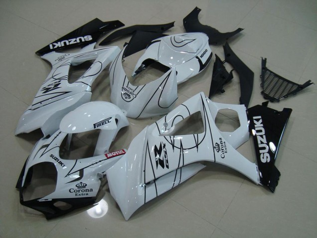 Carenagem Moto GSXR 1000 K7 07-08 - Branco Corona