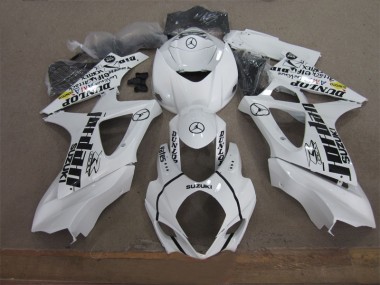 Carenagem Moto GSXR 1000 K7 07-08 - Branco Preto Jordan