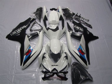 Carenagem Moto GSXR 1000 K7 07-08 - Branco Preto