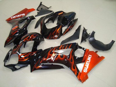Carenagem Moto GSXR 1000 K7 07-08 - Laranja Chama