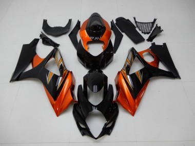 Carenagem Moto GSXR 1000 K7 07-08 - Laranja Preto