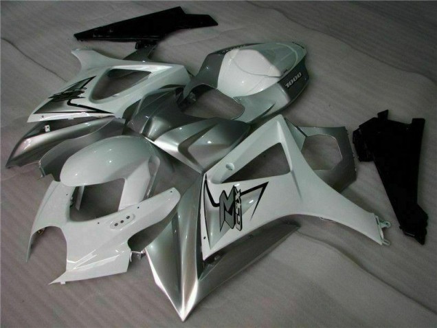 Carenagem Moto GSXR 1000 K7 07-08 - Prata Branco