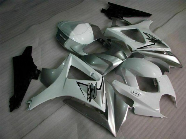 Carenagem Moto GSXR 1000 K7 07-08 - Prata Branco