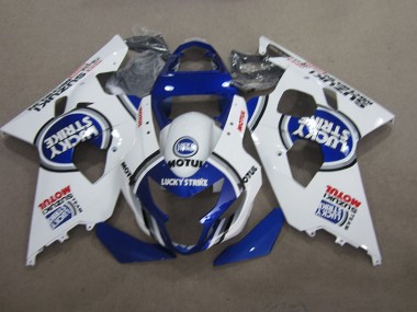 Carenagem Moto GSXR 600 K4 04-05 - Azul Branco Lucky Strike Motul