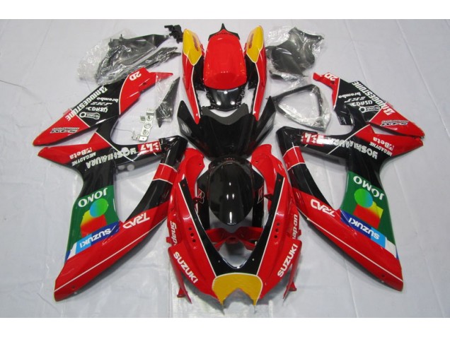 Carenagem Moto GSXR 600 K8 08-10 - Vermelho Preto Jomo Carenagem Moto GSXR 600 K8 08-10 - Vermelho Preto Jomo