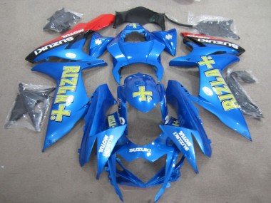 Carenagem Moto GSXR 750 K11 11-21 - Azul Amarelo Rizla