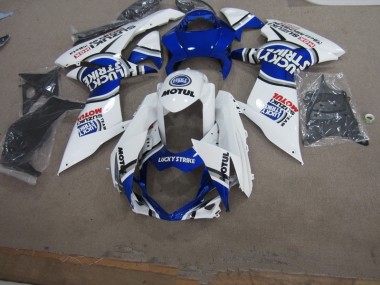 Carenagem Moto GSXR 750 K11 11-21 - Branco Lucky Strike Motul
