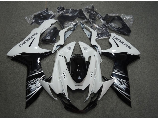 Carenagem Moto GSXR 750 K11 11-21 - Branco Preto Carenagem Moto GSXR 750 K11 11-21 - Branco Preto