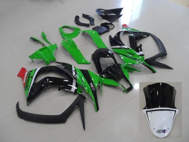 Carenagem Moto & Plástico Moto ZX10R 11-15 - Verde & Preto