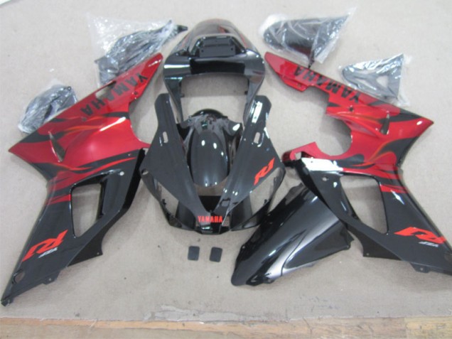 Carenagem Moto R1 00-01 - Preto Vermelho Carenagem Moto R1 00-01 - Preto Vermelho