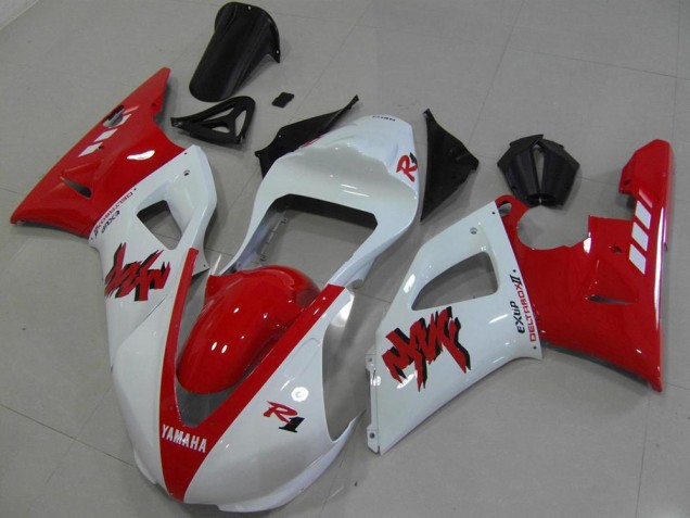 Carenagem Moto R1 00-01 - Vermelho Branco Corrida Carenagem Moto R1 00-01 - Vermelho Branco Corrida