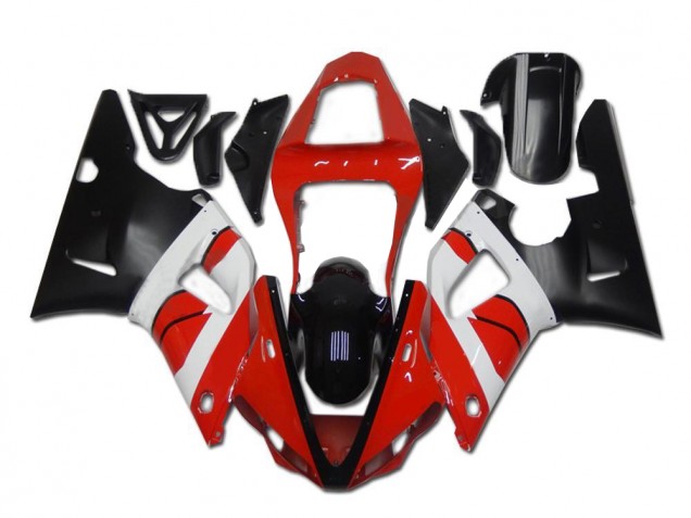 Carenagem Moto R1 00-01 - Vermelho Branco Preto Carenagem Moto R1 00-01 - Vermelho Branco Preto