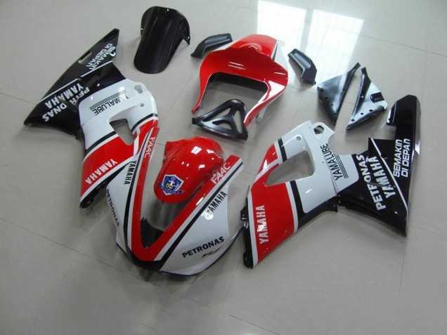 Carenagem Moto R1 00-01 - Vermelho Branco Yamalube Corrida Carenagem Moto R1 00-01 - Vermelho Branco Yamalube Corrida