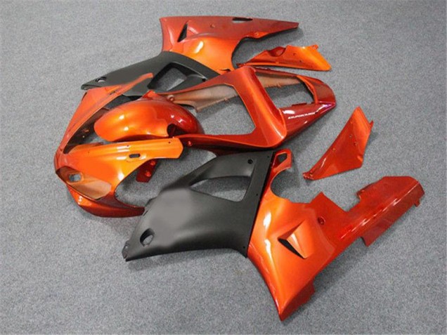 Carenagem Moto R1 02-03 - Laranja Preto Carenagem Moto R1 02-03 - Laranja Preto