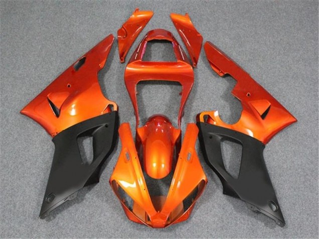 Carenagem Moto R1 02-03 - Laranja Preto Carenagem Moto R1 02-03 - Laranja Preto