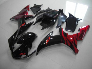 Carenagem Moto R1 02-03 - Preto Chama