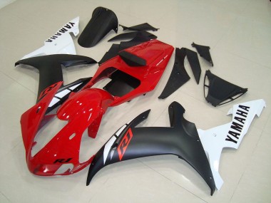 Carenagem Moto R1 02-03 - Preto Fosco Vermelho