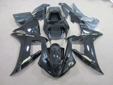 Carenagem Moto R1 02-03 - Preto Ouro Decalque