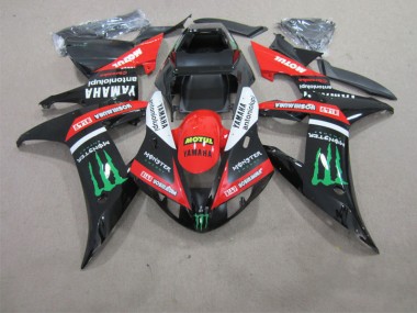 Carenagem Moto R1 02-03 - Preto Vermelho Motul