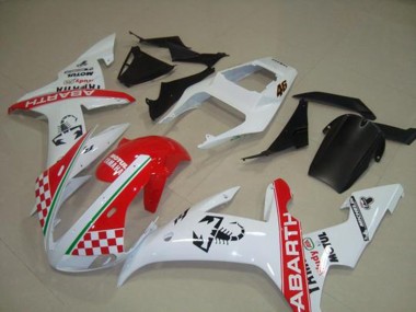Carenagem Moto R1 02-03 - Vermelho Branco Bandeira
