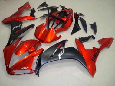 Carenagem Moto R1 04-06 - Vermelho Preto Fosco