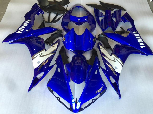 Carenagem Moto R1 07-08 - Brilhante Azul Branco Carenagem Moto R1 07-08 - Brilhante Azul Branco