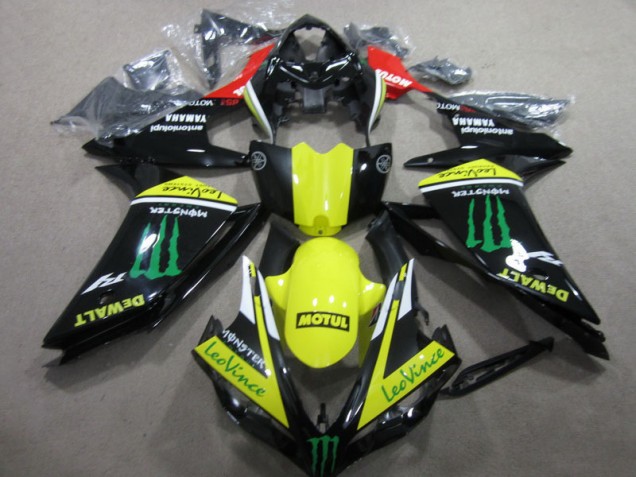 Carenagem Moto R1 07-08 - Preto Amarelo Motul Leovince Carenagem Moto R1 07-08 - Preto Amarelo Motul Leovince