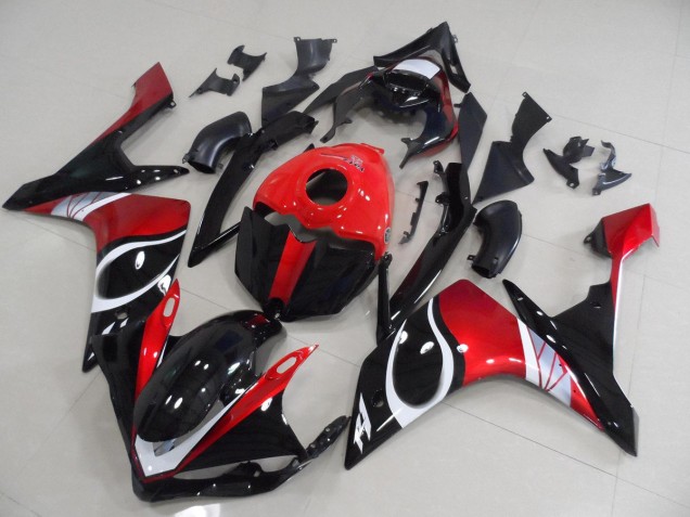 Carenagem Moto R1 07-08 - Preto Vermelho Brilhante Carenagem Moto R1 07-08 - Preto Vermelho Brilhante