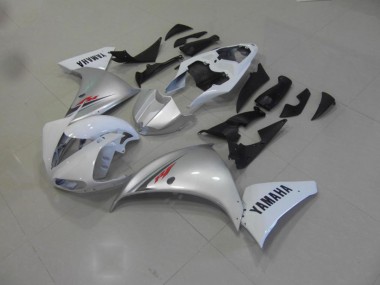 Carenagem Moto R1 09-11 - Branco Prata