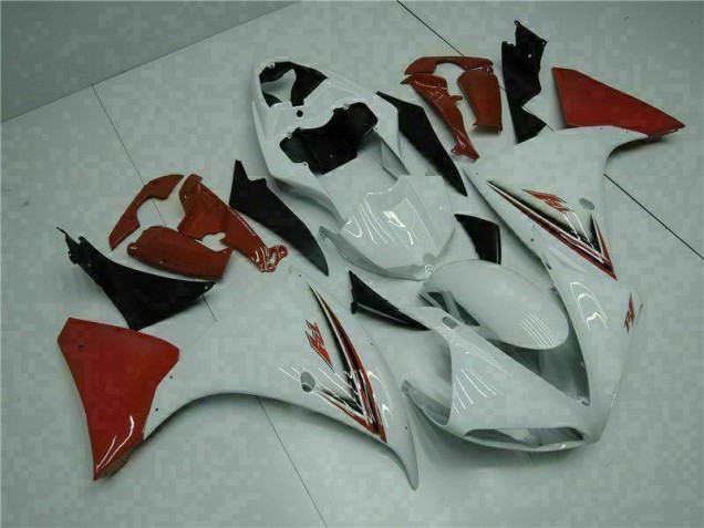 Carenagem Moto R1 09-11 - Branco Vermelho Carenagem Moto R1 09-11 - Branco Vermelho