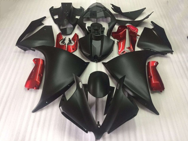 Carenagem Moto R1 09-11 - Preto Fosco Brilhante Vermelho