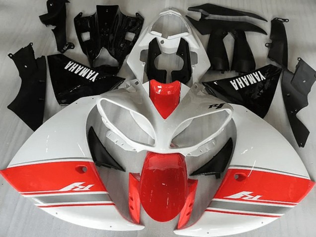Carenagem Moto R1 12-14 - Racy Vermelho Branco Preto