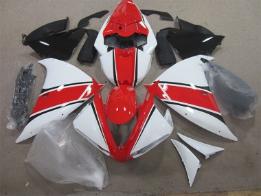 Carenagem Moto R1 12-14 - Vermelho Branco
