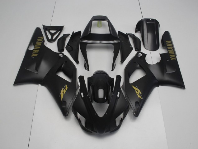 Carenagem Moto R1 98-99 - Preto Fosco Amarelo