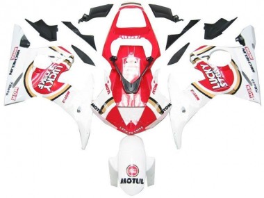 Carenagem Moto R6 03-05 - Branco Vermelho Lucky Strike