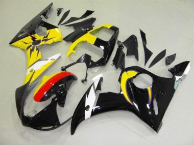 Carenagem Moto R6 03-05 - Moon Preto Amarelo