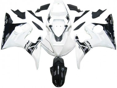 Carenagem Moto R6 03-05 - Preto Branco Tribal